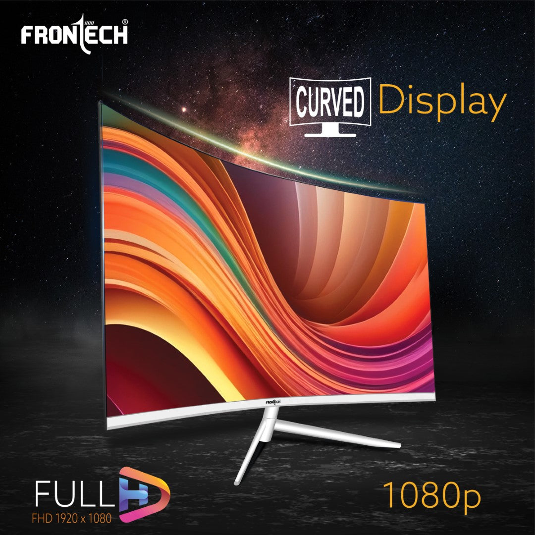 Frontech 24'' Ultima Series Curved LED Monitor | 100Hz, 1920x1080 | 1800R Curve, Bezel-Less Design (MON-0080) Frontech 24'' Ultima Series Curved LED Monitor | 100Hz, 1920x1080 | 1800R Curve, Bezel-Less Design (MON-0080)
